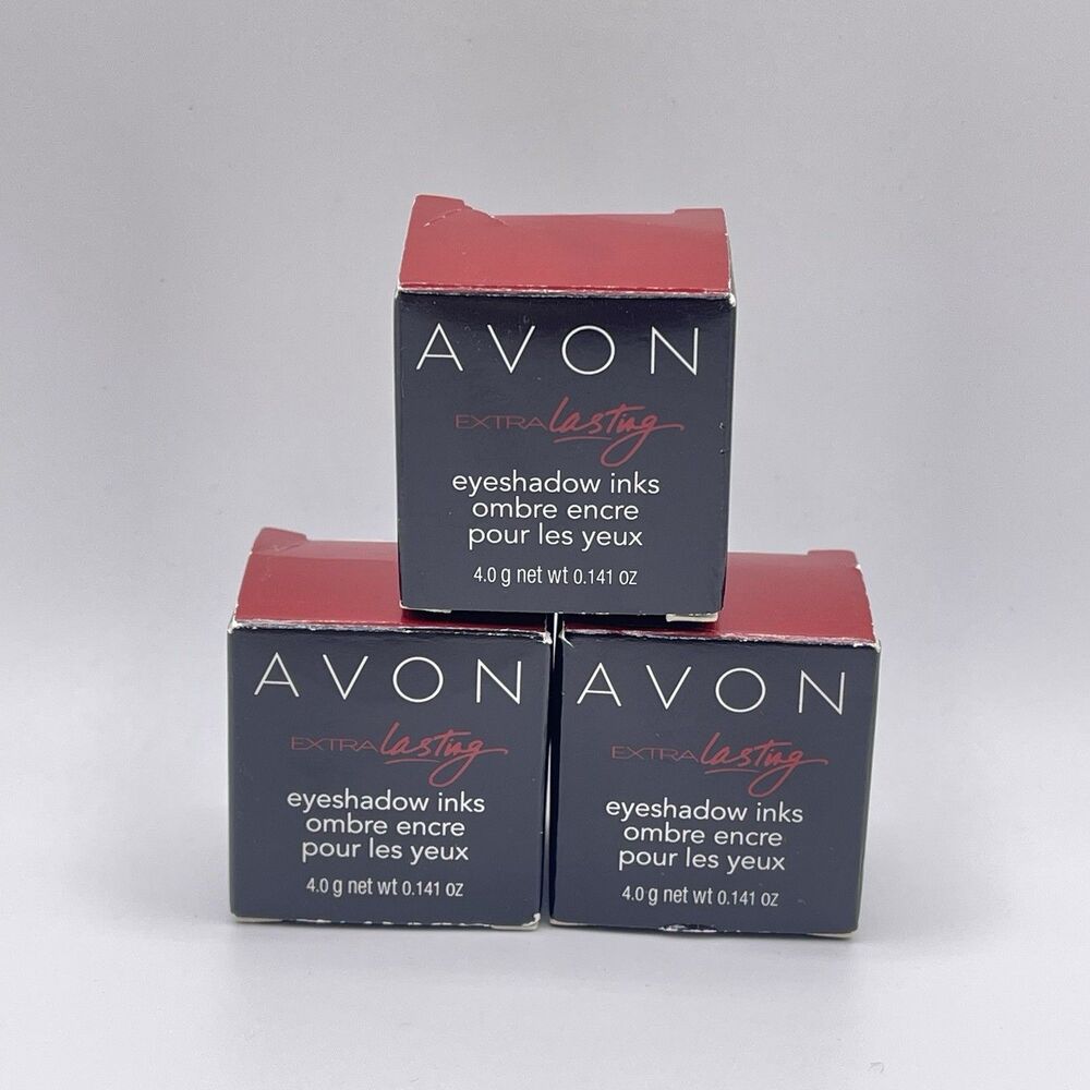 Brand NEW - Avon Extra Lasting Eyeshadow Inks Gold Gleam 0.141 oz - Lot of 3